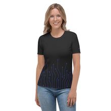 Load image into Gallery viewer, Circuit Board All-Over Print Women's T-Shirt