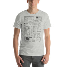 Load image into Gallery viewer, Black PlayStation 5 Sketch Unisex T-Shirt