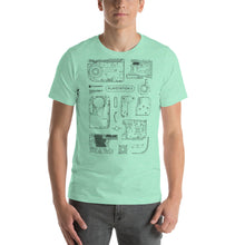 Load image into Gallery viewer, Black PlayStation 5 Sketch Unisex T-Shirt