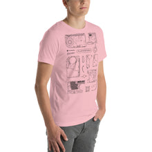 Load image into Gallery viewer, Black PlayStation 5 Sketch Unisex T-Shirt